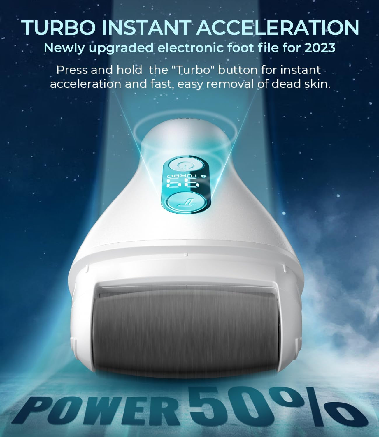 Electric Callus Remover for Feet, Rechargeable Foot File Electronic Pedicure Tools Kit for Calloused Removal, Waterproof Electric Foot Scrubber Duty Feet Care for Heels Dead, Heavy, Dry Skin