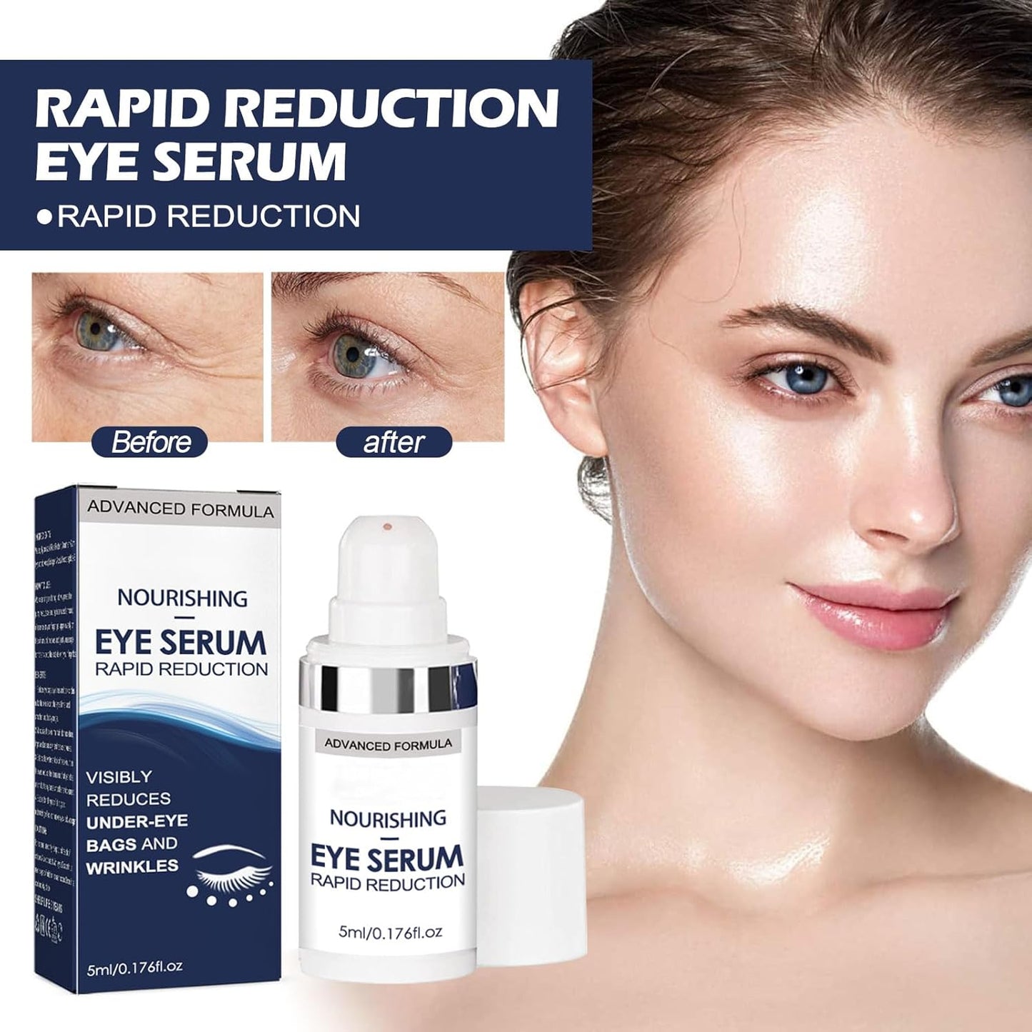 Anti Wrinkle Eye Serum, anti Wrinkle, Anti-Dryness,Serum Visibly Reduces Under-Eye Bags