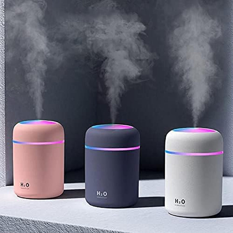 Air Diffuser Aroma Ultrasonic Essential Oil Car Mini Industrial Bedroom the Croods Defuser Difuser Portable Humidifier (Grey)