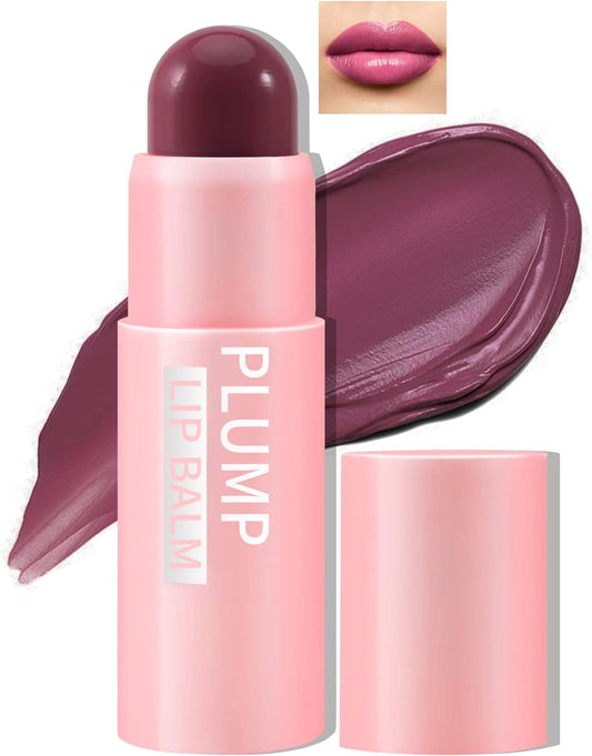 Lip Plumping Balm,Moisturizing Lip Plumper Makeup, Long Lasting Lip Moisturizer for Lip Care, Hydrating Lip Balm for Natural Lip Color