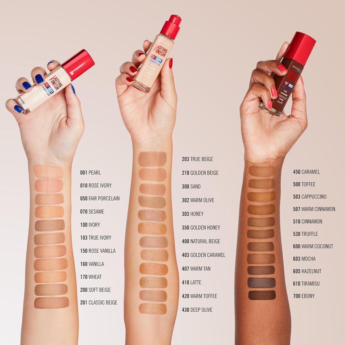 London Lasting Finish 35 Hour Foundation, 010 Rose Ivory