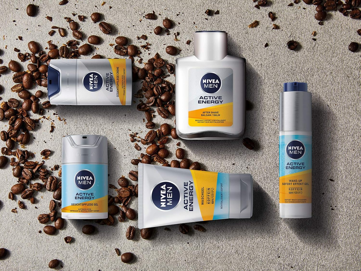 Active Energy after Shave Balm (100 Ml), Revitalising after Shave, Skin Care with Caffeine from 100% Natural Source