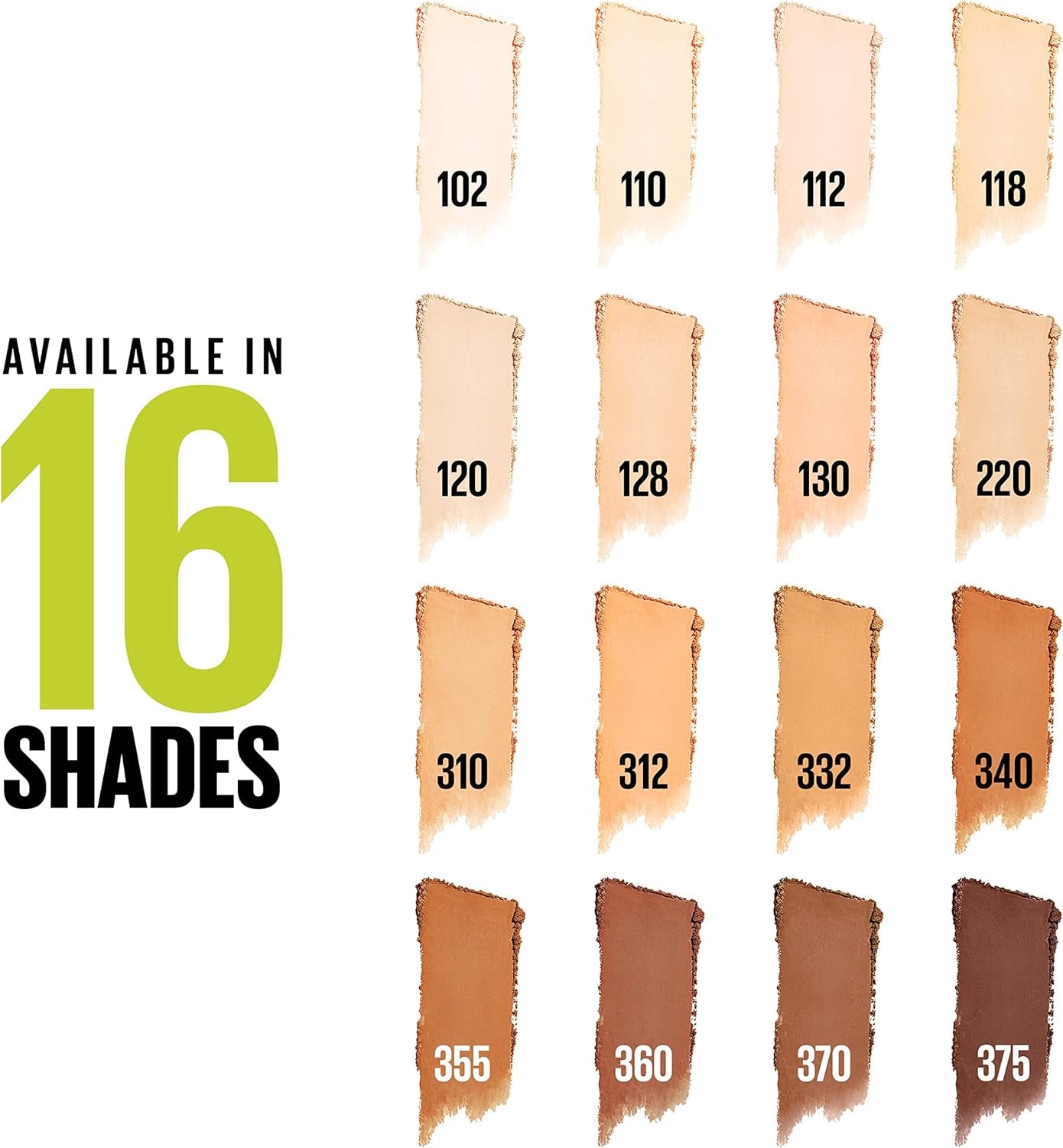 Super Stay up to 24HR Hybrid Powder-Foundation, Medium-To-Full Coverage Makeup, Matte Finish, 312, 1 Count