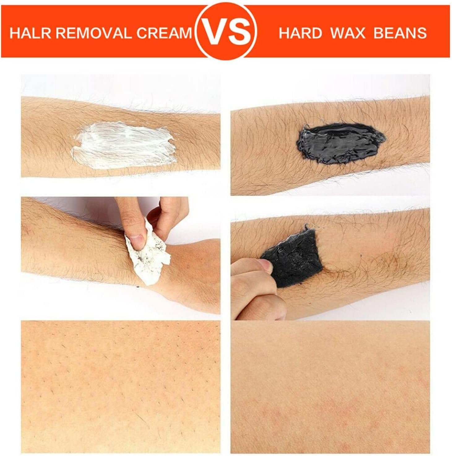 Digital Waxing Kit - Professional Hair Removal for Women and Men - Hard Wax Melt Warmer with Digital Display - Ideal for Sensitive Skin, Eyebrows, Face, Underarms, Brazilian, Bikini, Legs