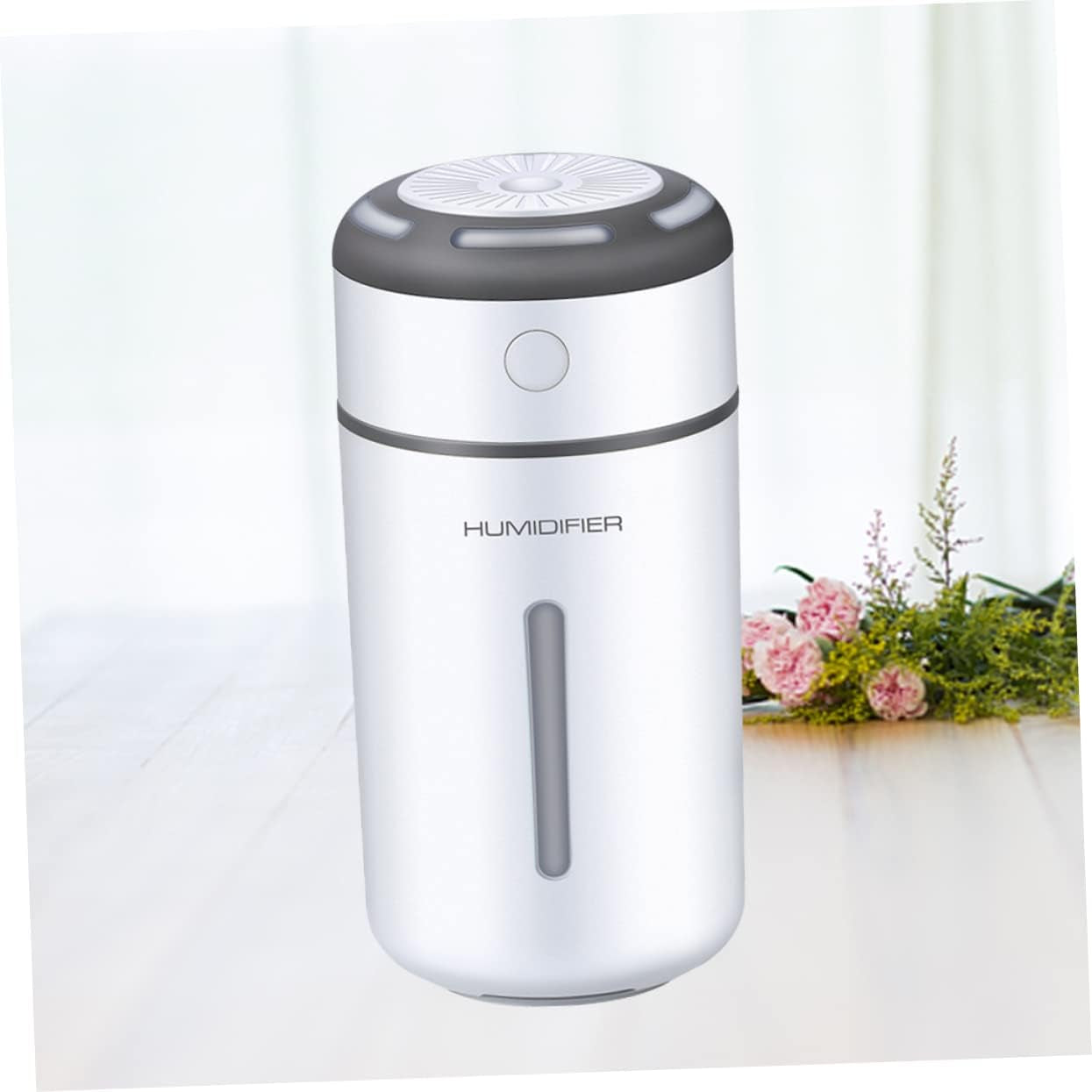 Mini Aroma Diffuser Humidifier Oil Diffuser for Car Office Home Led Light Changing White