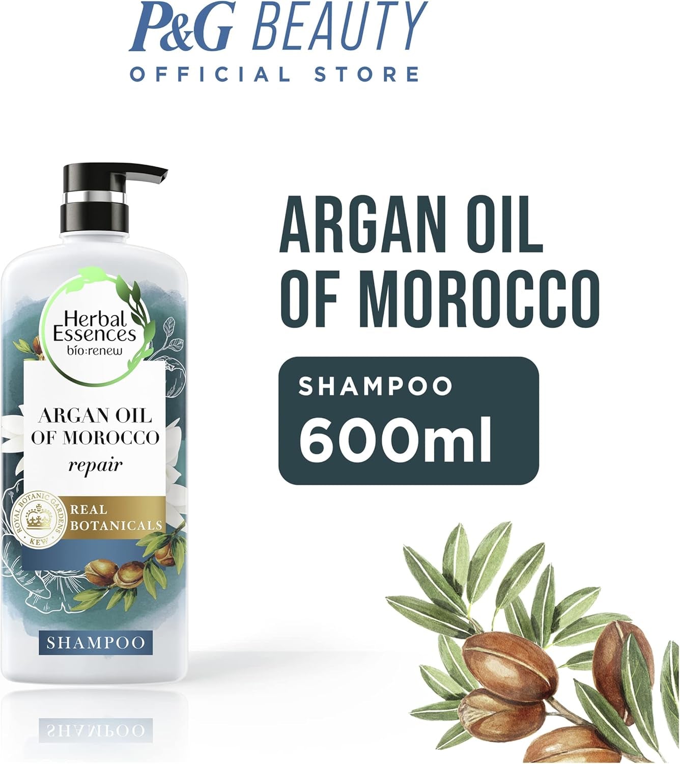 Bio Renew Repair Argan Oil of Morocco Shampoo, 600Ml
