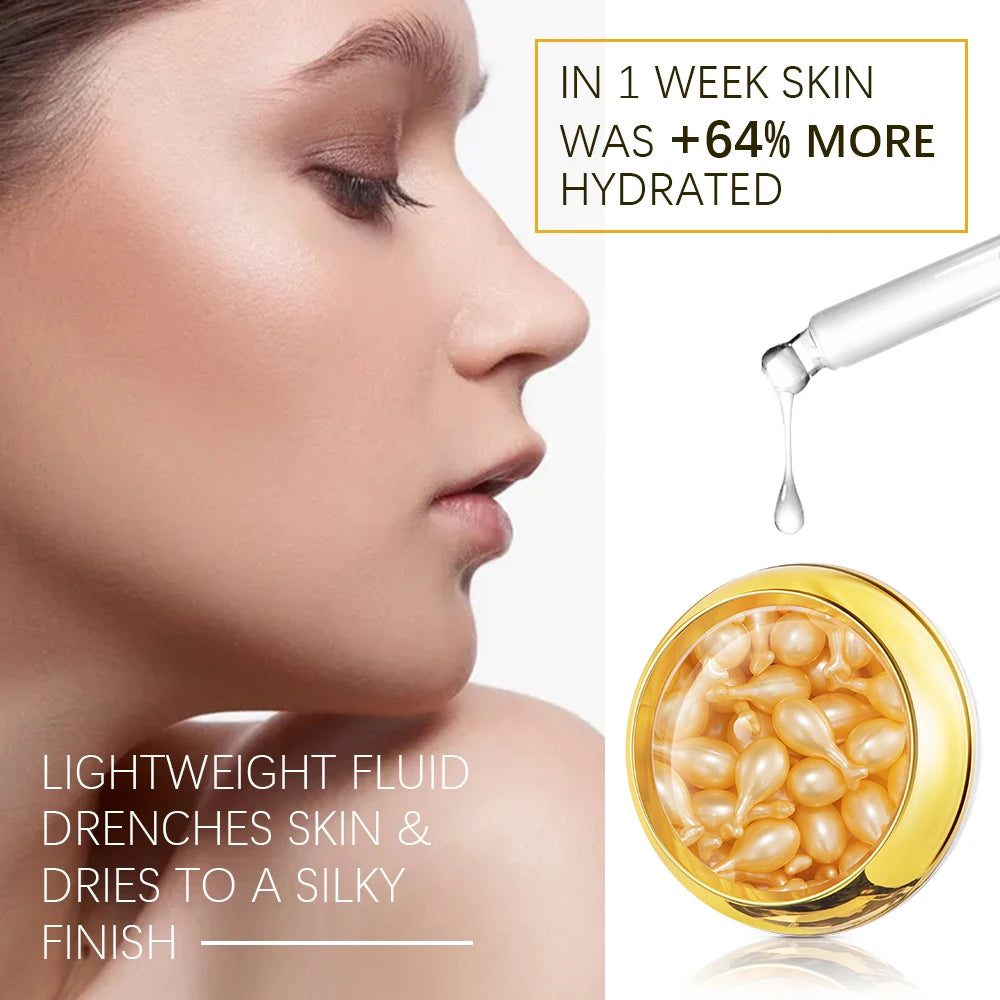 90 Pcs/Bottle Retinol Serum Ceramide Capsules Night Serum Moisturizing Anti-Aging Face Serum Spot Removing Cream Skin Care