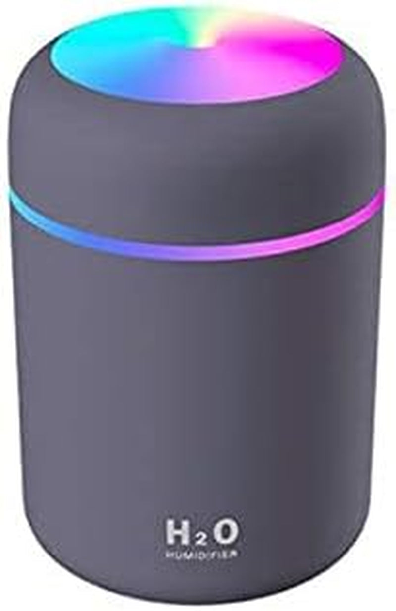 Air Diffuser Aroma Ultrasonic Essential Oil Car Mini Industrial Bedroom the Croods Defuser Difuser Portable Humidifier (Grey)
