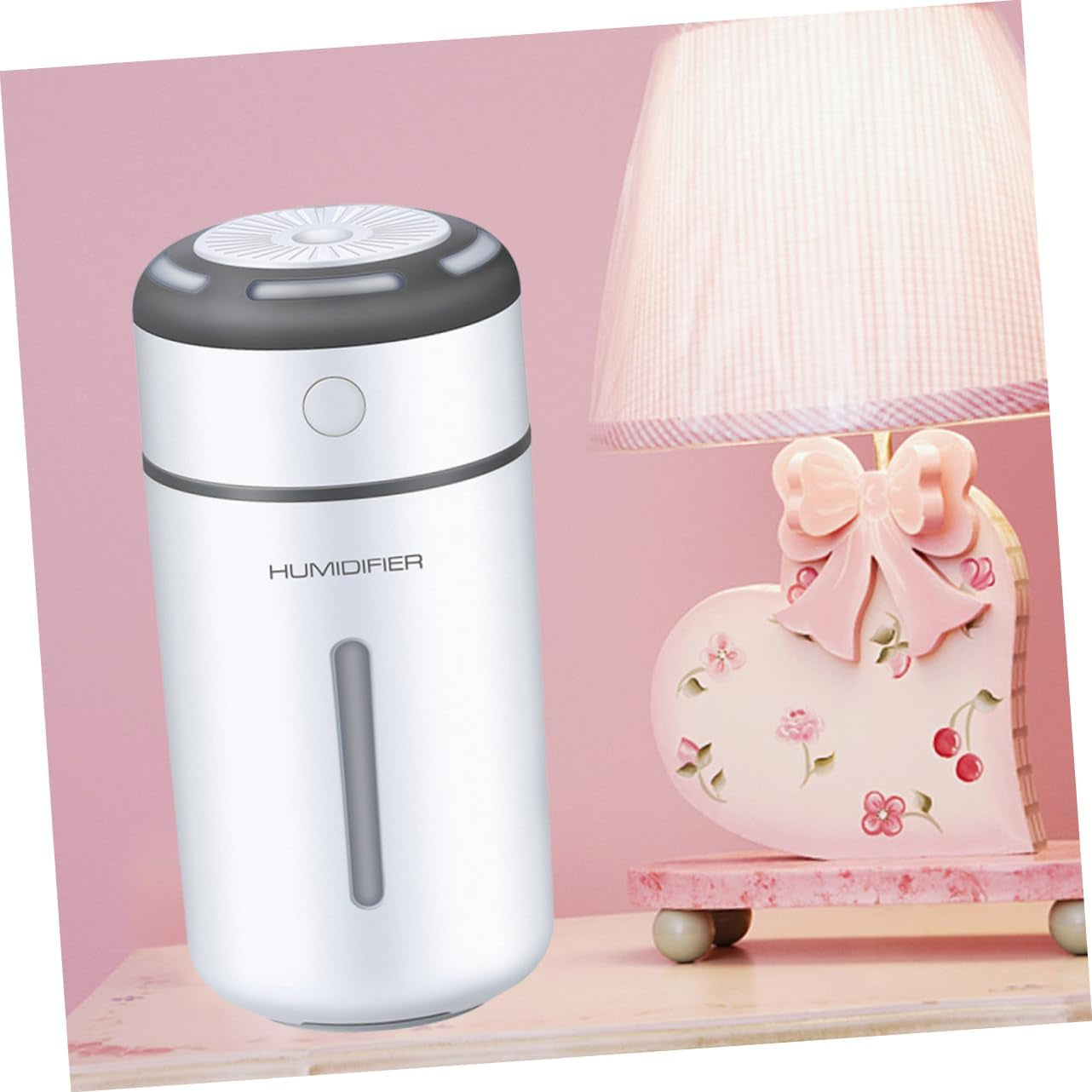 Mini Aroma Diffuser Humidifier Oil Diffuser for Car Office Home Led Light Changing White