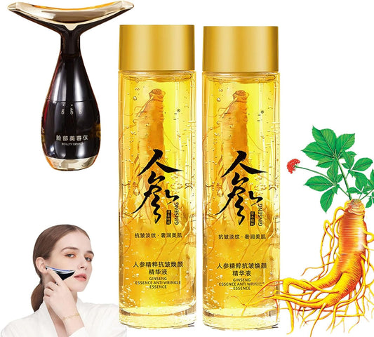 Ginseng Extract Liquid, Ginseng Peptide anti Aging Serum, Ginseng Extract, Ginseng anti Wrinkle Serum (2Bottle)