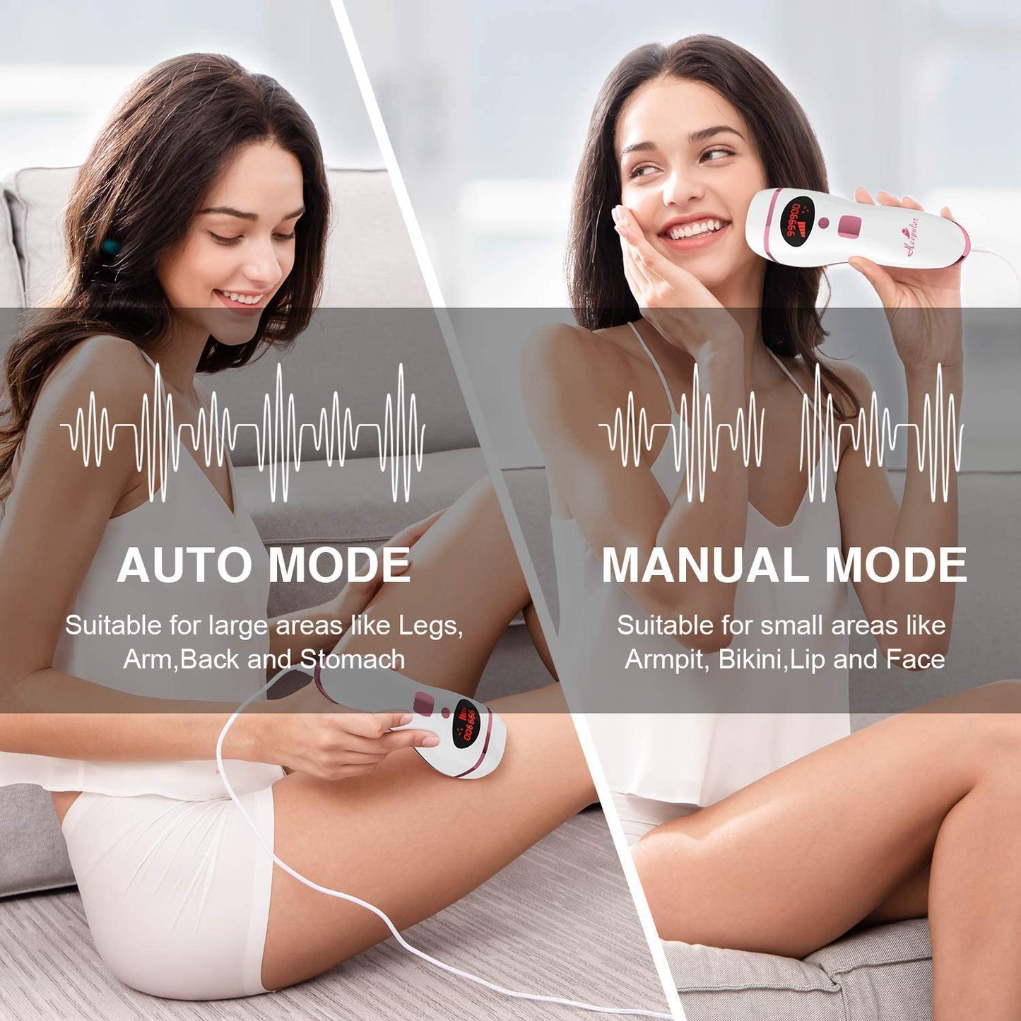 IPL Hair Removal for Women and Men, Body & Face, At-Home Permanent Reduction, Alternative to Salon Laser Hair Removal