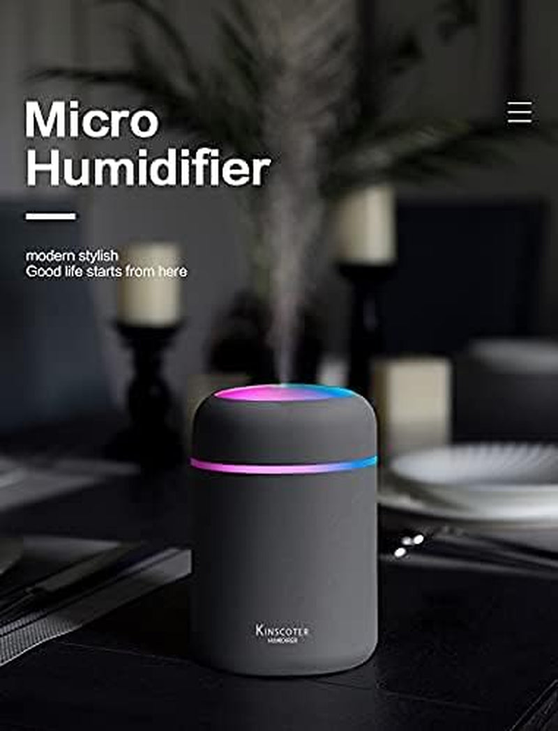 Air Diffuser Aroma Ultrasonic Essential Oil Car Mini Industrial Bedroom the Croods Defuser Difuser Portable Humidifier (Grey)