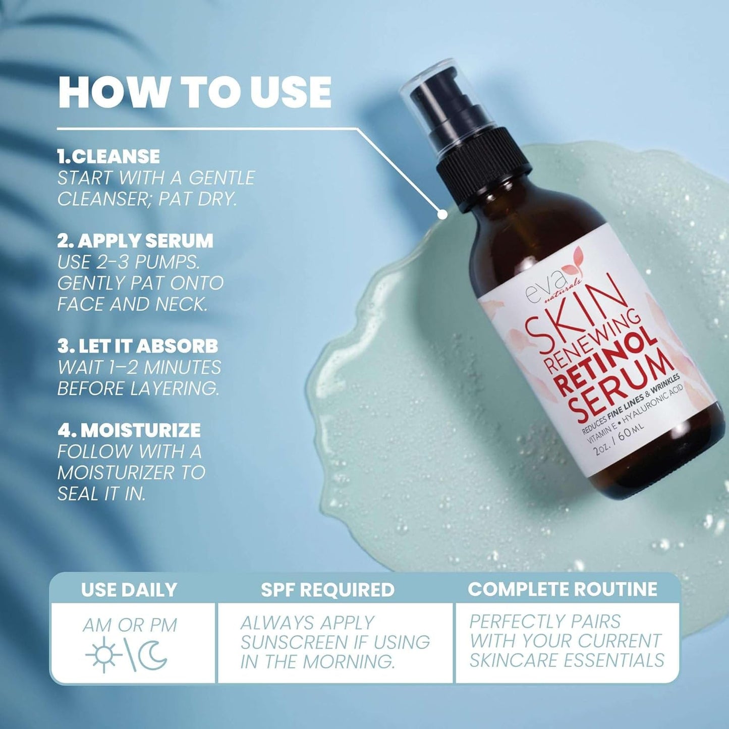 Retinol Serum 2.5% - anti Wrinkle, anti Aging, Smoothing, Facial Serum with Aloe