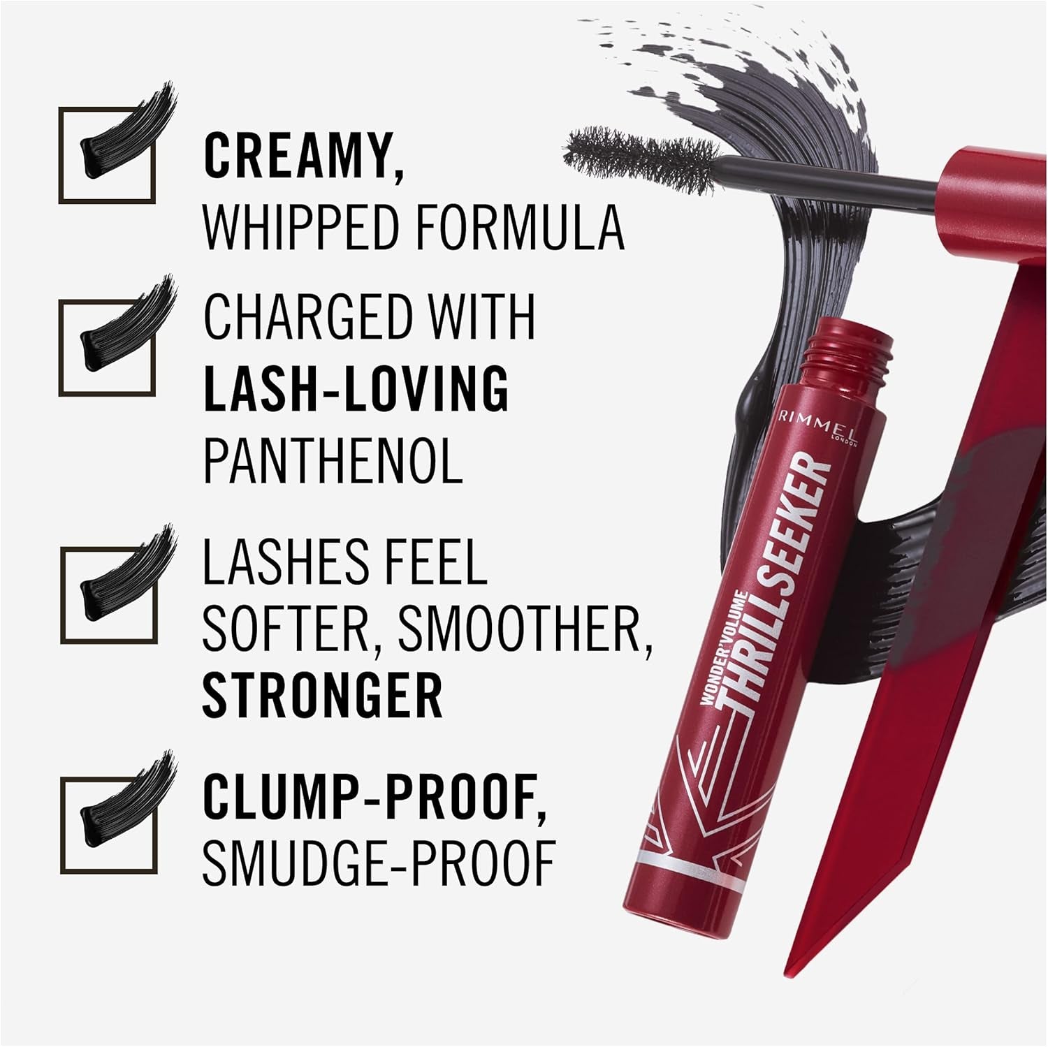 London Wonder Volume Thrill Seeker Mascara 01 Black