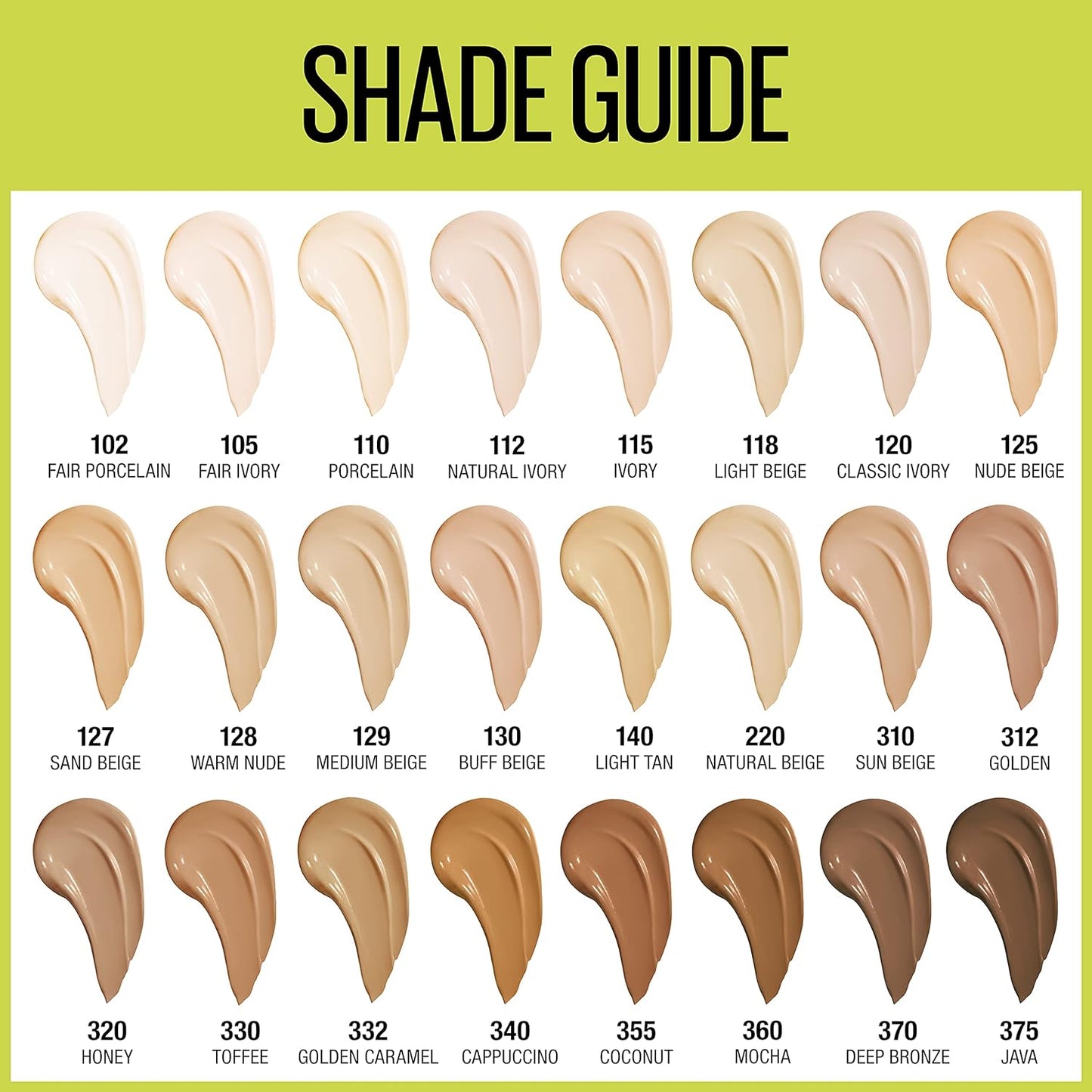 Super Stay Full Coverage Liquid Foundation Active Wear Makeup, up to 30Hr Wear, Transfer, Sweat & Water Resistant, Matte Finish, Golden, 1 Count