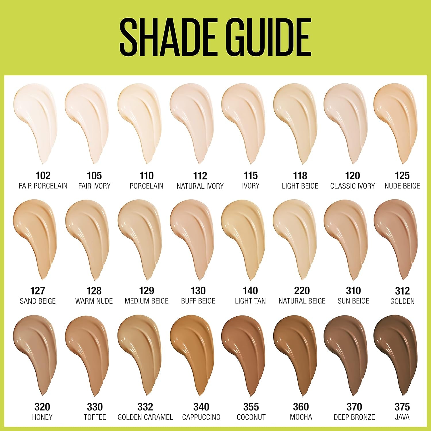 Super Stay Full Coverage Liquid Foundation Active Wear Makeup, up to 30Hr Wear, Transfer, Sweat & Water Resistant, Matte Finish, Golden, 1 Count