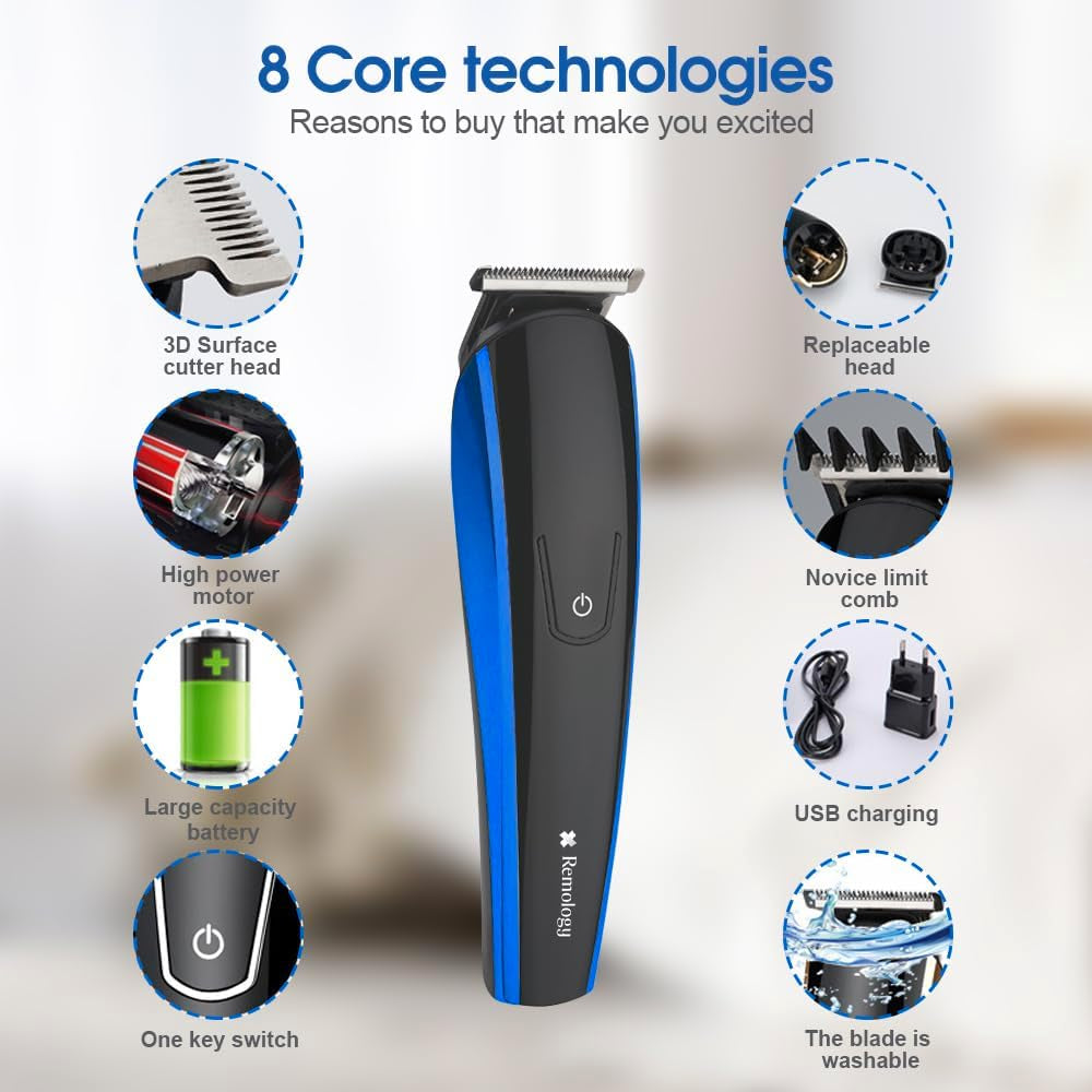Beard Trimmer Hair Clipper, Electric Cordless Men’S 5 in 1 Grooming Kit, Hair Trimmer & Mustache Trimmer & Ear Nose Hair Trimmer& Foil Trimmer with Blade Waterproof USB Rechargeable