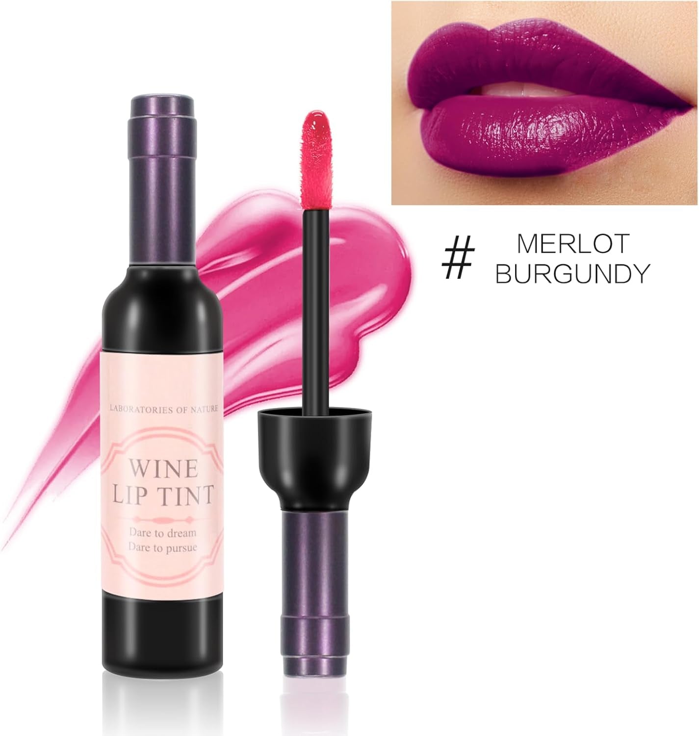 6 Colors/Set Wine Lipstick Matte Long Lasting Waterproof Lip Tint Set Lip Gloss Lip Stain