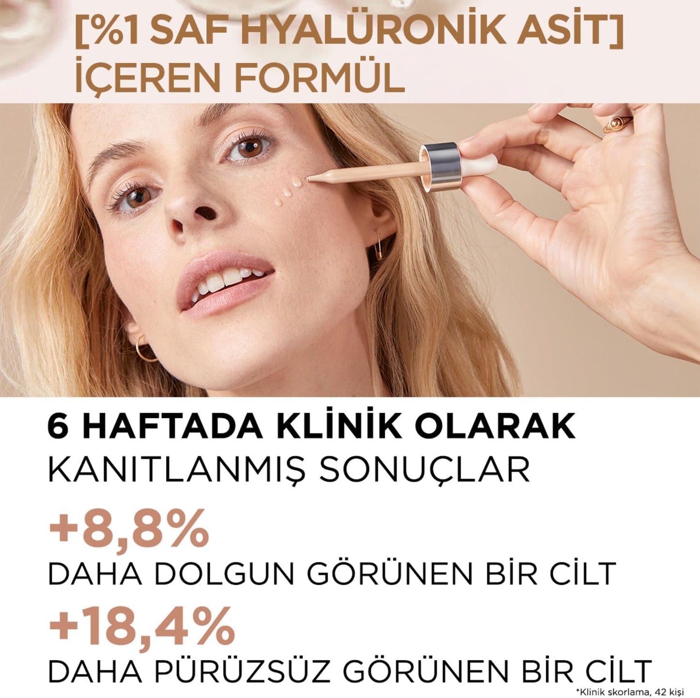 L’Oréal Paris Serum Foundation, Hydrating & Smoothing, True Match Nude Plumping Serum, 30 Ml, Sh
