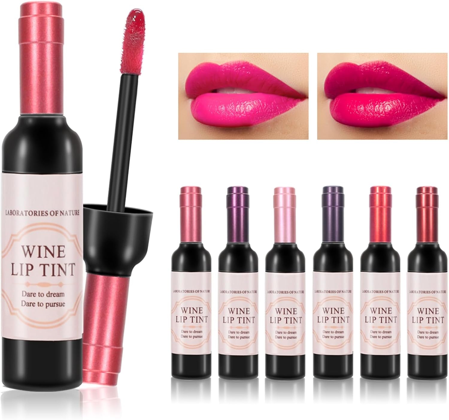 6 Colors/Set Wine Lipstick Matte Long Lasting Waterproof Lip Tint Set Lip Gloss Lip Stain