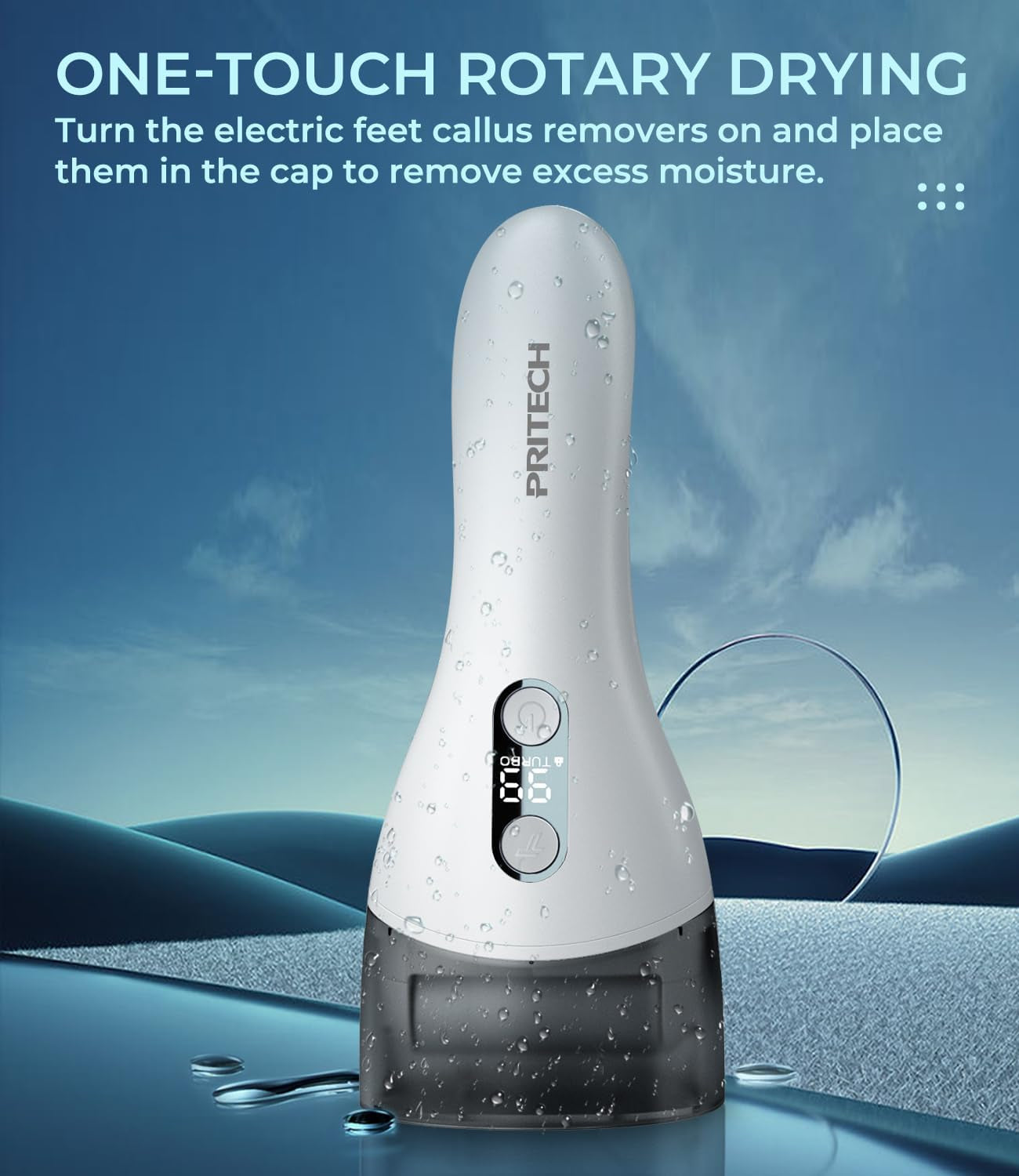 Electric Callus Remover for Feet, Rechargeable Foot File Electronic Pedicure Tools Kit for Calloused Removal, Waterproof Electric Foot Scrubber Duty Feet Care for Heels Dead, Heavy, Dry Skin